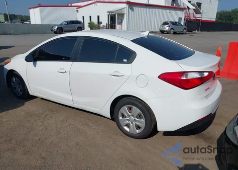 2016 Kia Forte Lx из США, поврежденный, VIN KNAFK4A64G5505399